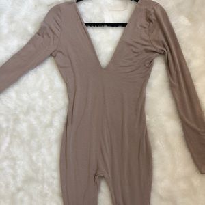 Nude/tan Jumpsuit Naked Wardrobe